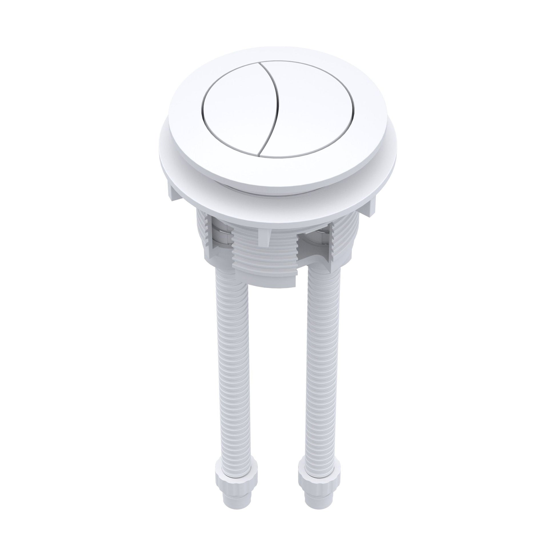 [BWPB101] Cistern Push Button White - Cutout