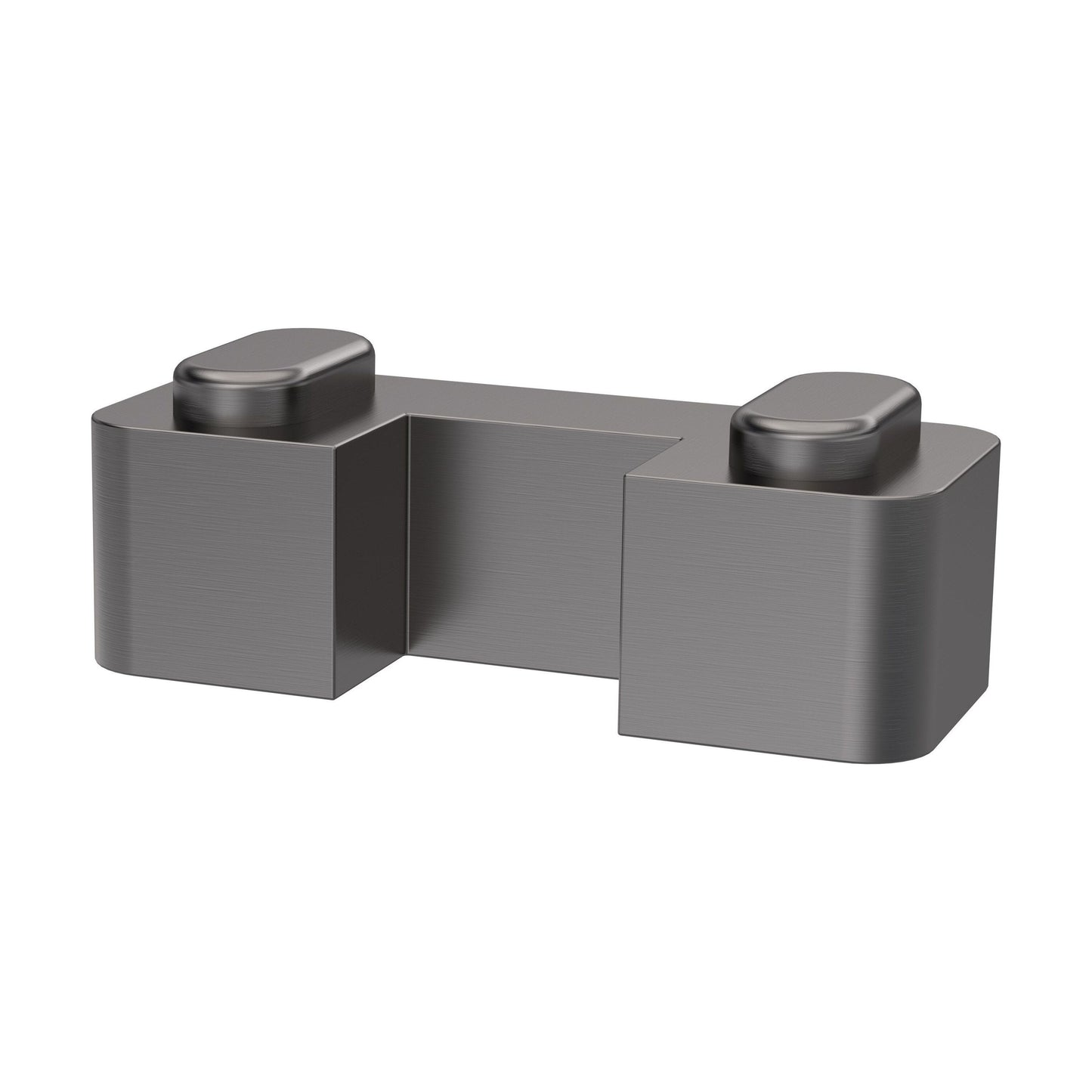 [BWRSF039] Balterley Contemporary Wetroom Accessories Screen Support Foot - Brushed Pewter - Cutout