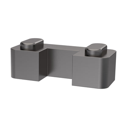 [BWRSF039] Balterley Contemporary Wetroom Accessories Screen Support Foot - Brushed Pewter - Cutout
