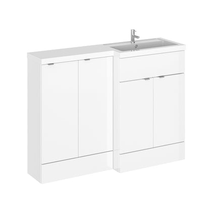 Hudson Reed Fusion 1200mm Right Hand Floor Standing 2 Door Vanity Basin Combination