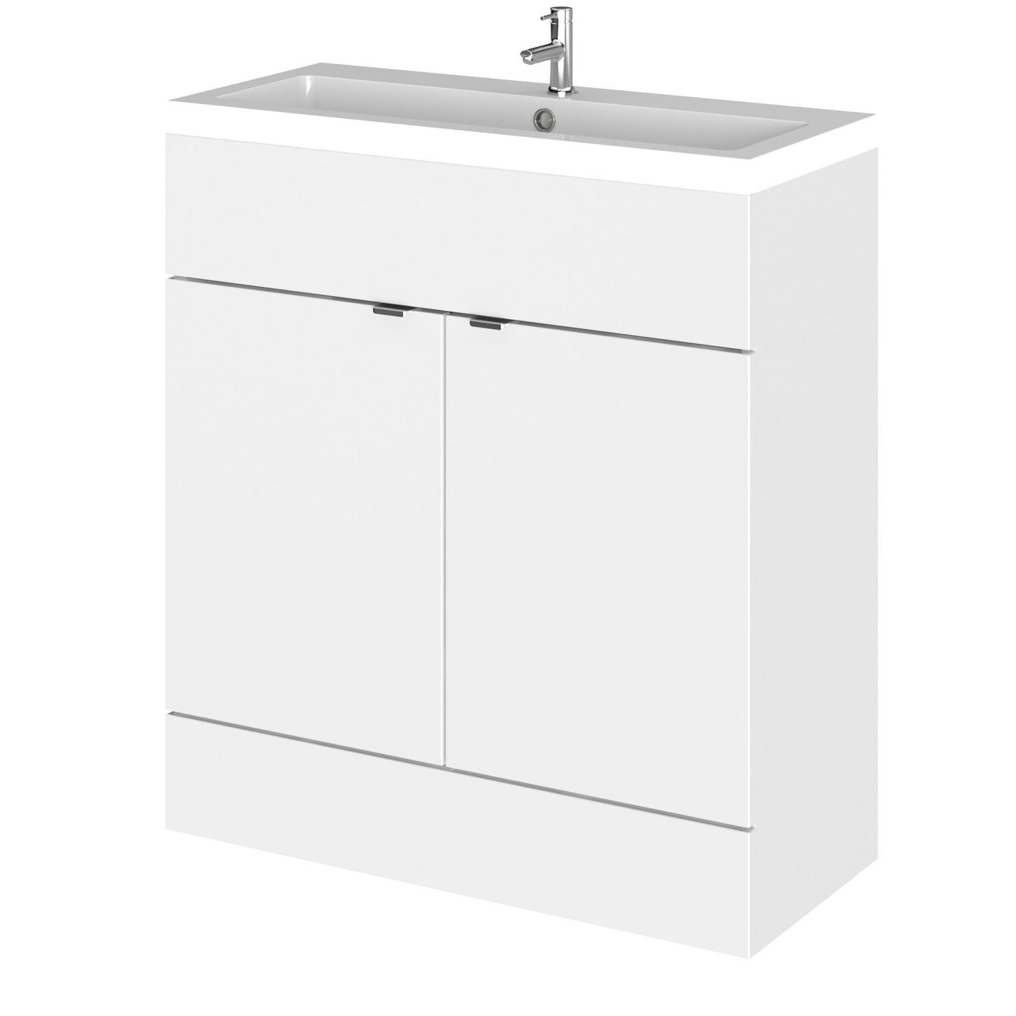 Hudson Reed Fusion 800mm Floor Standing 2 Door Vanity Unit & Basin
