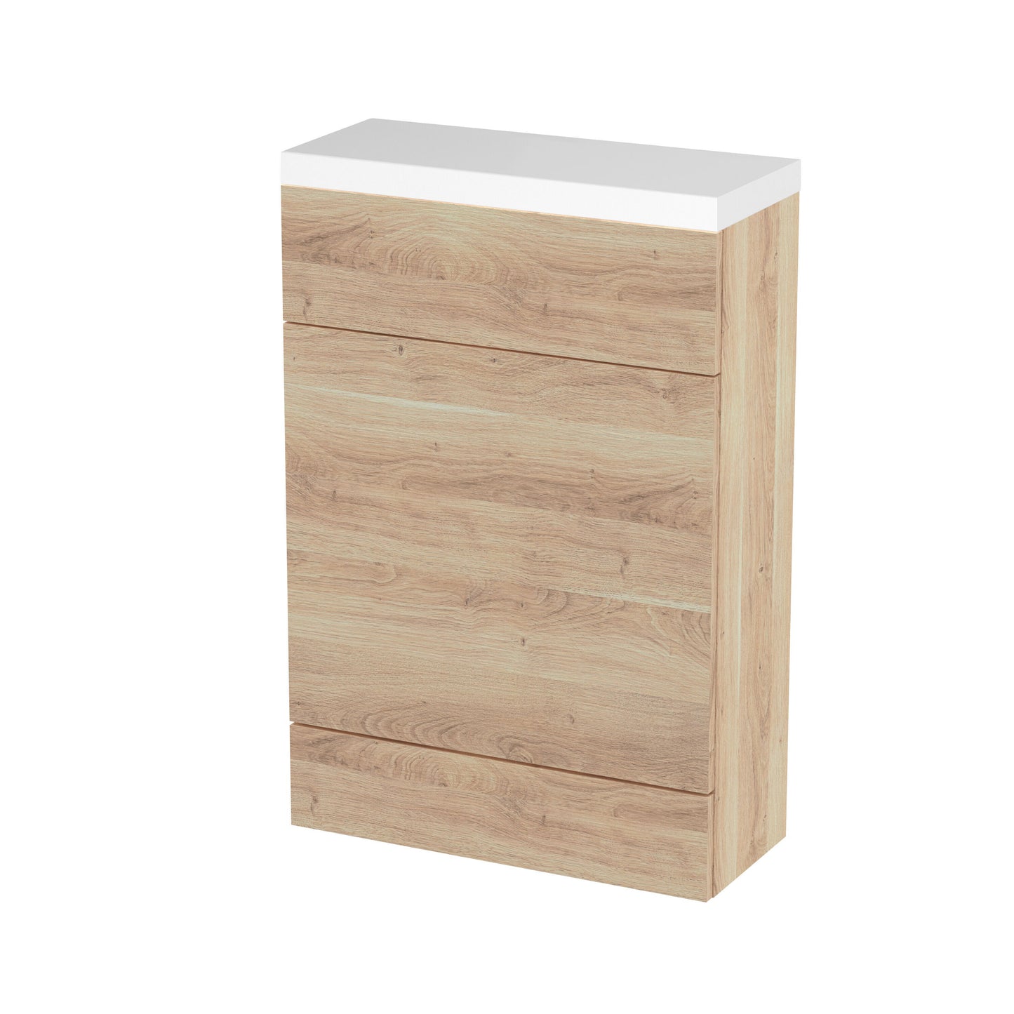 Hudson Reed Fusion 600mm Bleached Oak Floor Standing Compact WC Unit