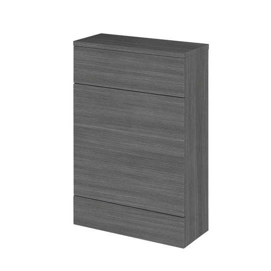Hudson Reed Fusion 600mm Anthracite Woodgrain Floor Standing WC Unit with Coordinating Worktop