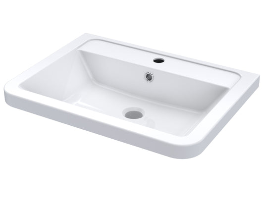 Solar 600mm Ceramic 1 Tap Hole Basin