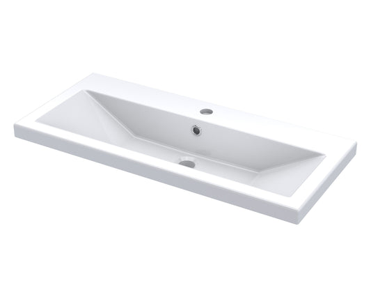 1 Tap Hole Ceramic Basin with Deep 40mm Profile 800mm