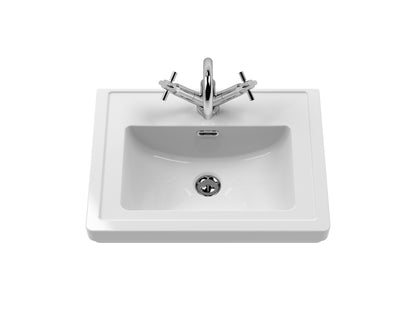 Components Fireclay Classic Basin 1 Tap Hole, 500mm