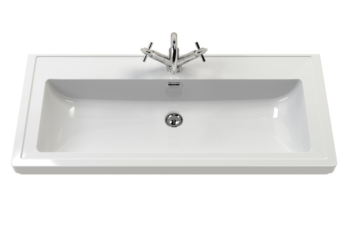 1000mm Classic Fireclay Basin - 1 Tap Hole