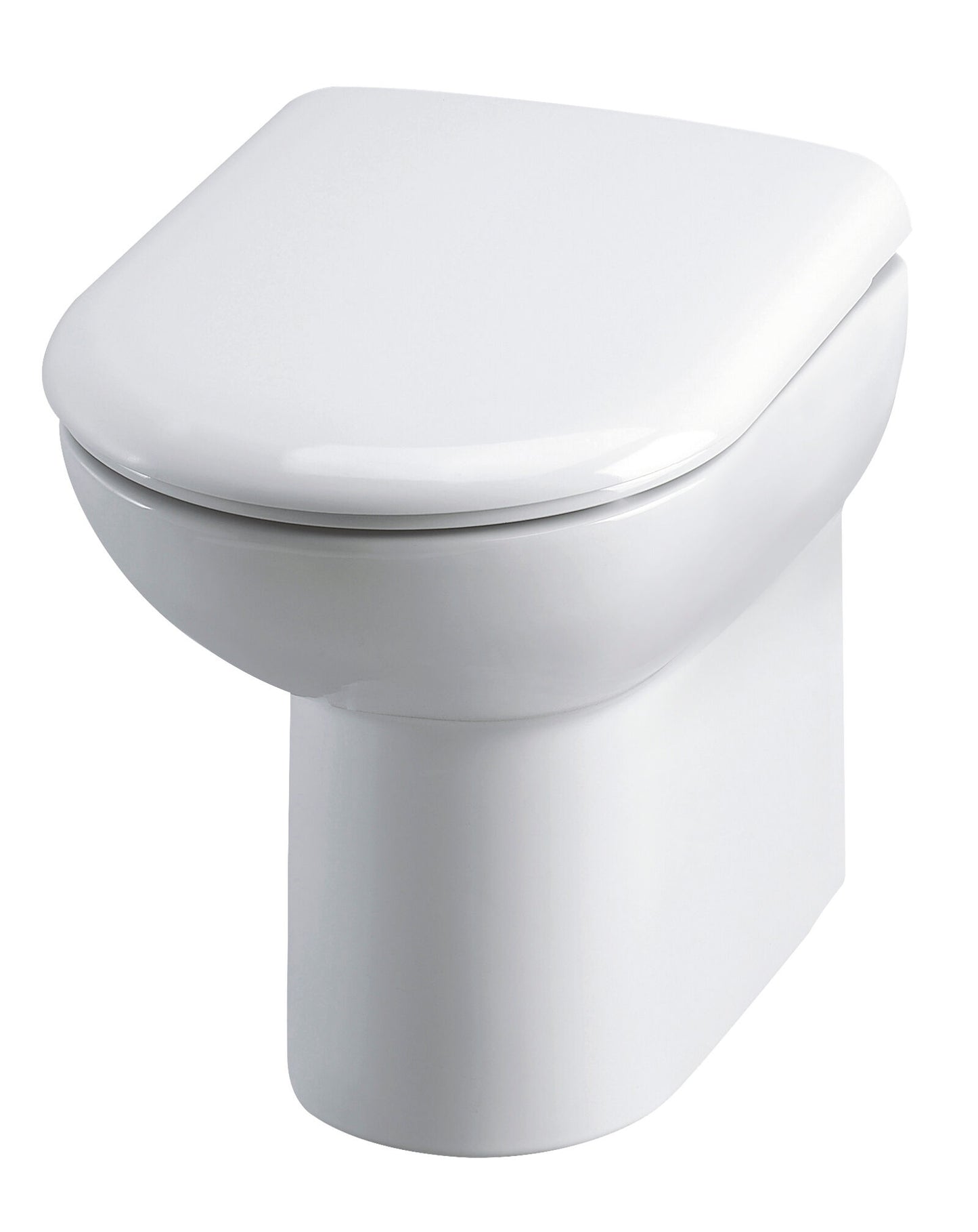 Hudson Reed Back To Wall Comfort Height Round Toilet Pan With Soft Close Seat