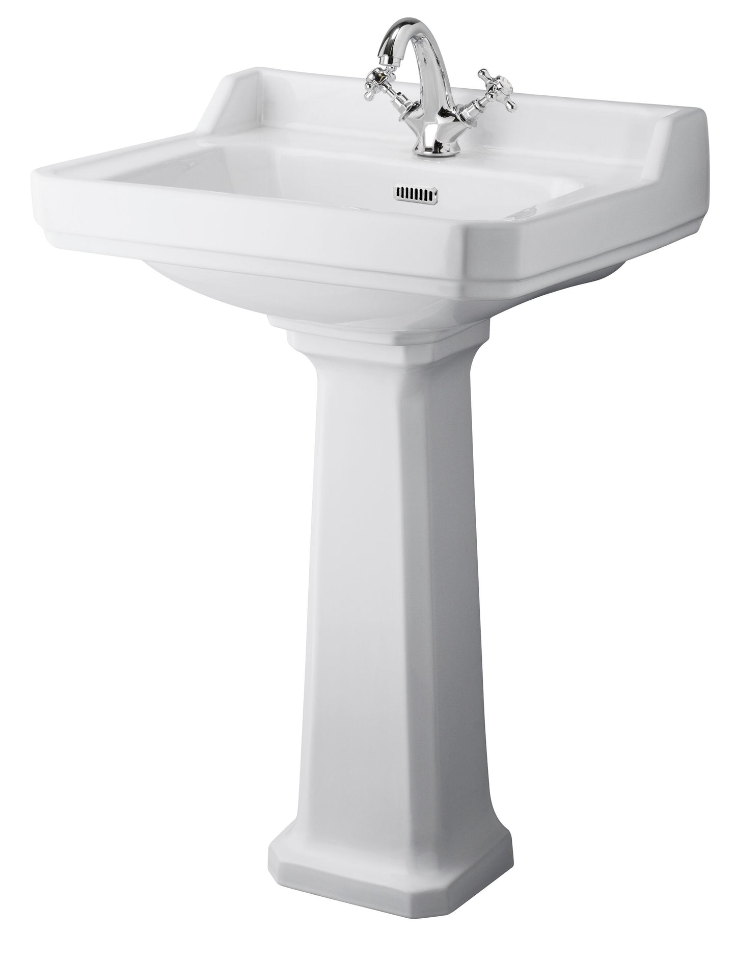 Hudson Reed Richmond Traditional 600mm 1 Tap Hole Basin & Pedestal