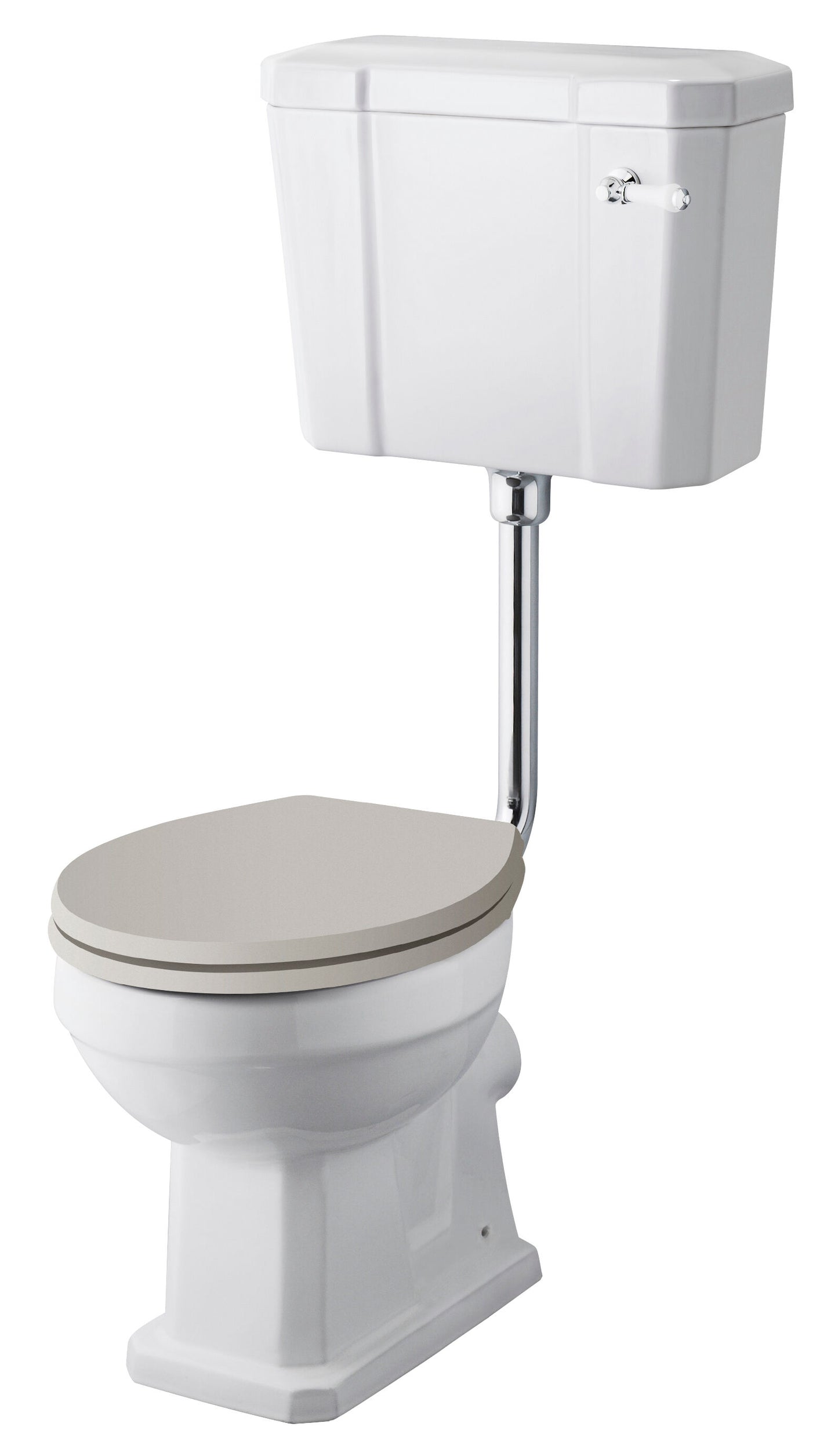 Hudson Reed Richmond Comfort Height Low Level Toilet Including Cistern & Flush Pipe
