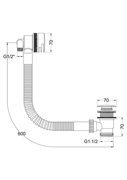 Freeflow Bath Filler