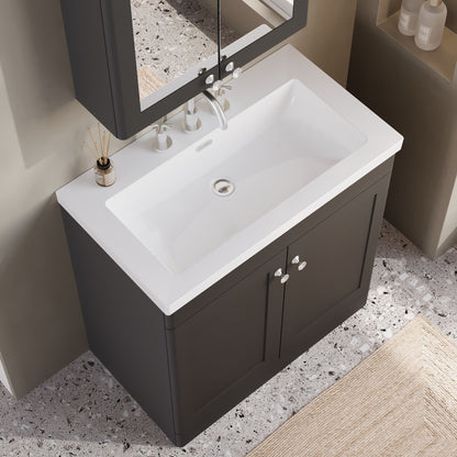 Classique 800mm Floor Standing 2-Door Vanity with Basin - 3 Tap Hole