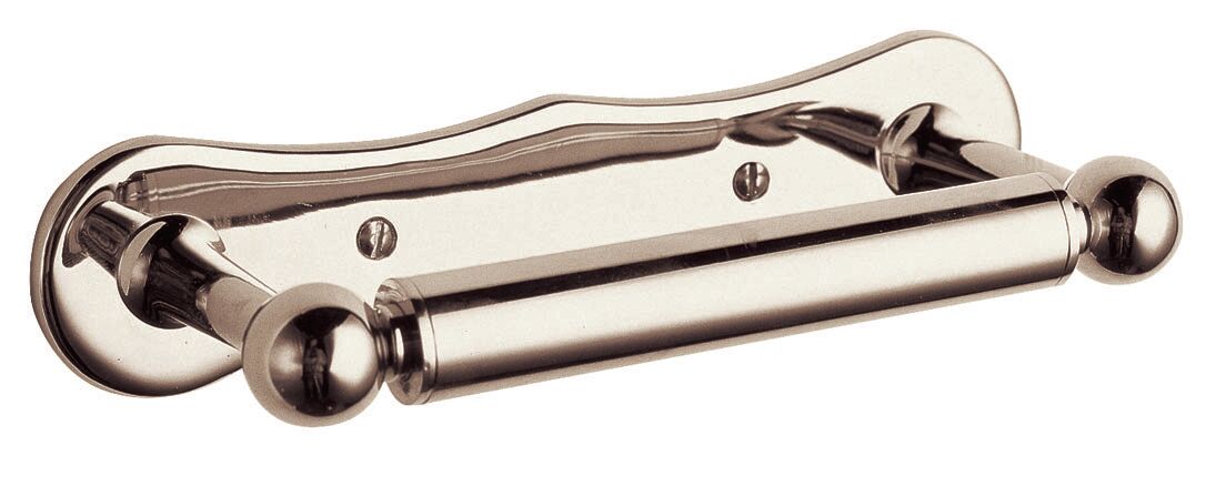 BC Sanitan Victrion Nickel Dog Bone Toilet Roll Holder with Back Plate