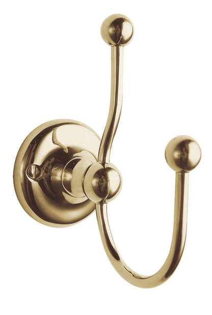 BC Sanitan Victrion Gold Double Robe Hook