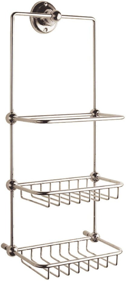 BC Sanitan Victrion Nickel 3 Tier Shower Tidy