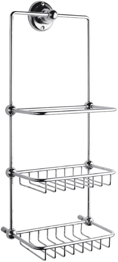 BC Sanitan Victrion Chrome 3 Tier Shower Tidy