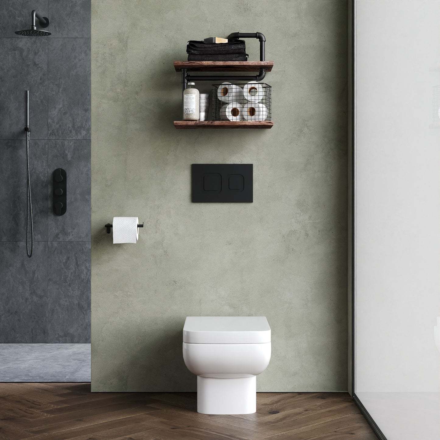 Hudson Reed Arlo Square Wall Hung Toilet Including Seat