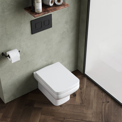 Hudson Reed Arlo Square Wall Hung Toilet Including Seat