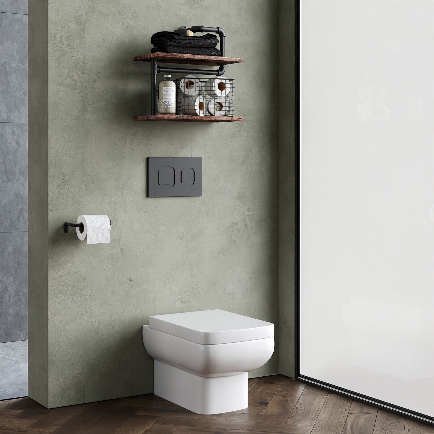 Hudson Reed Arlo Square Wall Hung Toilet Including Seat