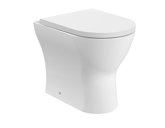 Round Rimless BTW Pan & SC Seat (Urea)