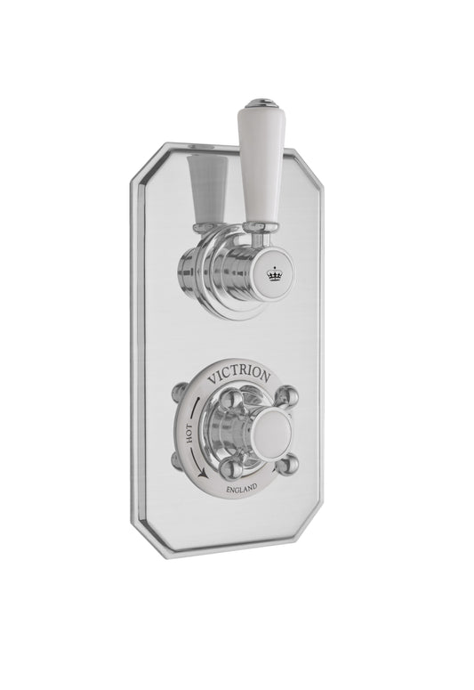 Victrion Single Outlet Twin Thermostatic Concealed Shower Valve