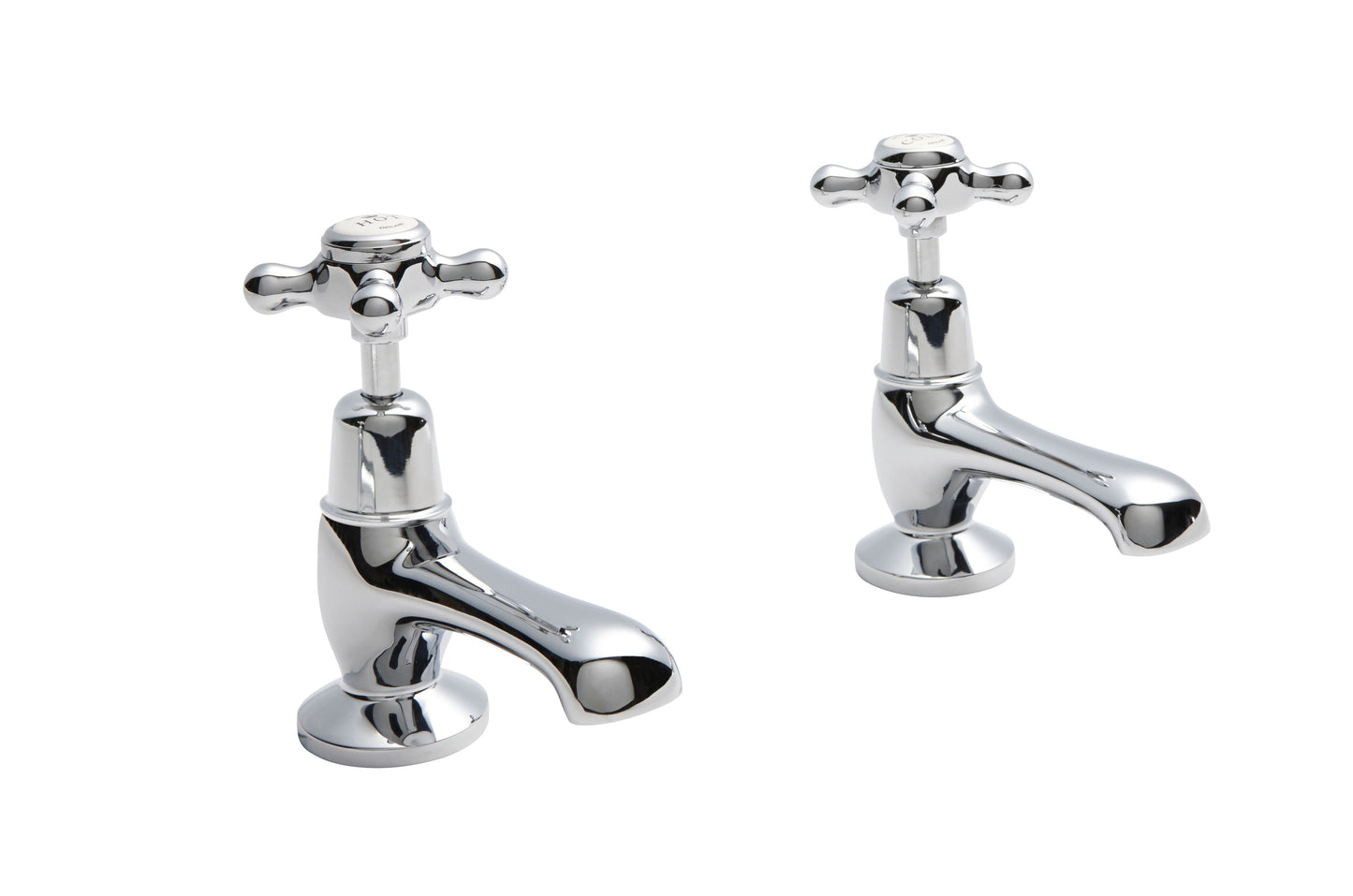 Victrion  Deck Mounted Crosshead Basin Pillar Taps