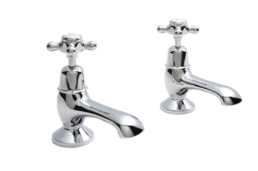 Victrion  Deck Mounted Crosshead Bath Pillar Taps