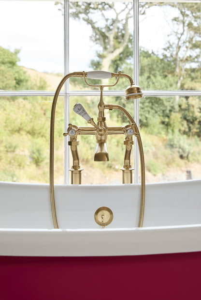 Victrion  Deck Mounted Crosshead Bath Shower Mixer