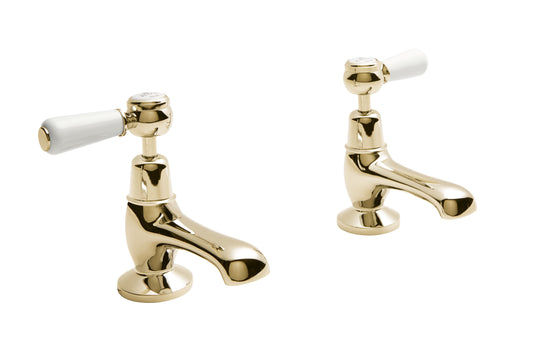 Victrion  Deck Mounted Lever Basin Pillar Taps