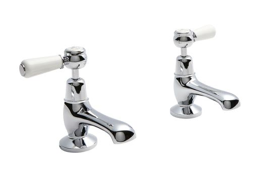 Victrion  Deck Mounted Lever Basin Pillar Taps