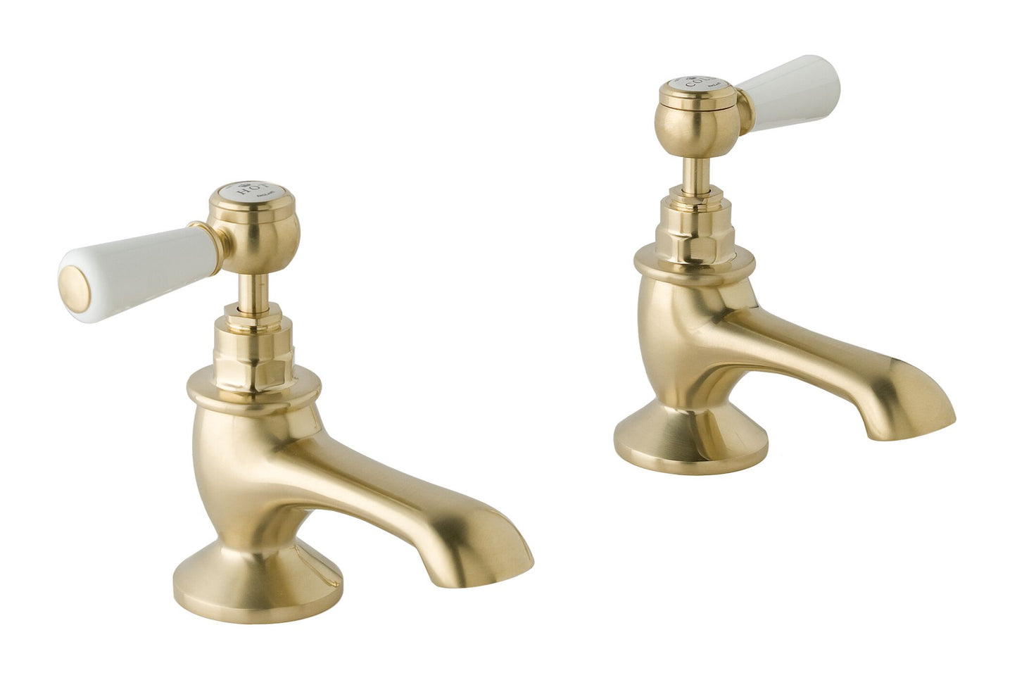 Victrion  Deck Mounted Lever Bath Pillar Taps