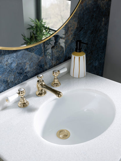 Victrion  Deck Mounted Lever 3 Tap Hole  Basin Mixer Tap