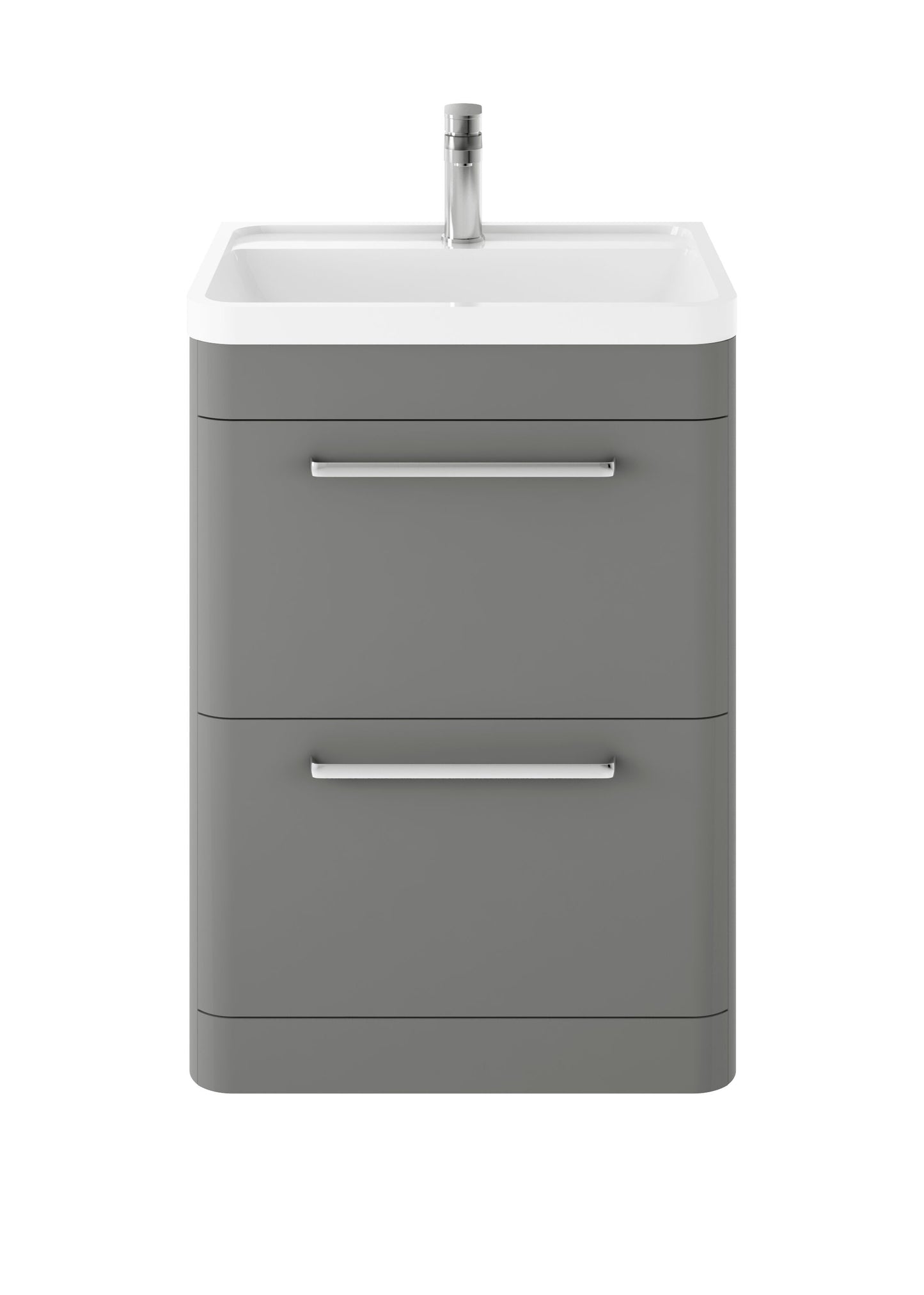 Solar Floor Standing 2 Drawer Vanity Cabinet 600mm