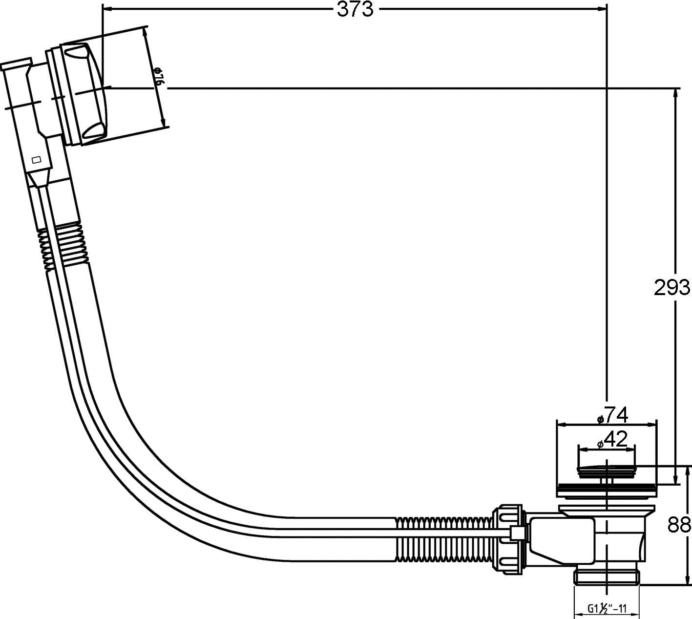 Nuie Bath Pop Up Bath Waste