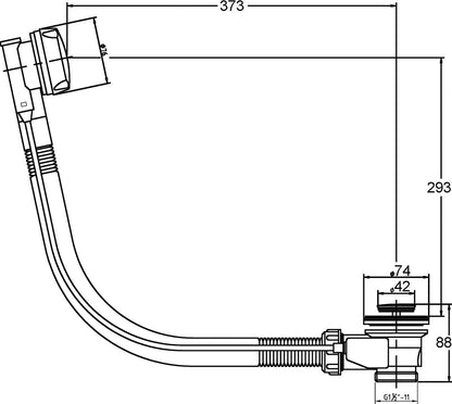 Nuie Bath Pop Up Bath Waste
