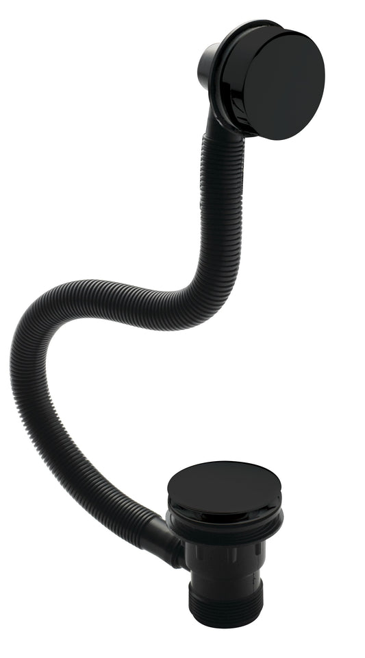 Nuie Matt Black Push Button Bath Waste