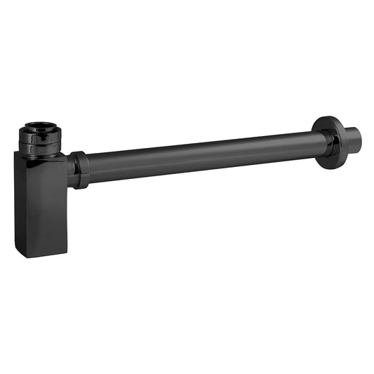 Nuie Square Black Bottle Trap With Extension Tube