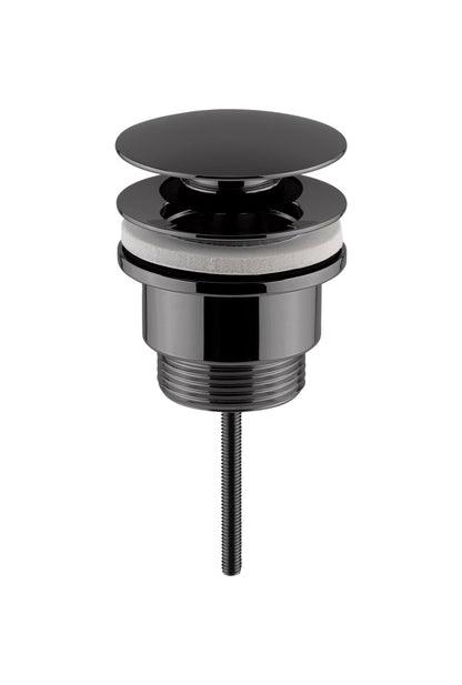 Nuie Brushed Pewter Push Button Slotted Basin Waste