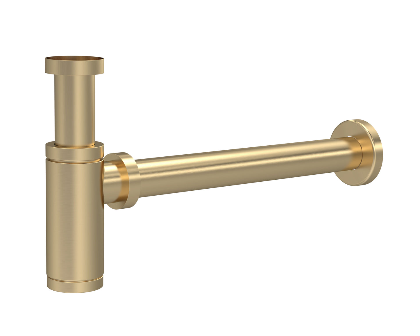 Nuie Minimalist Brushed Brass Bottle Trap