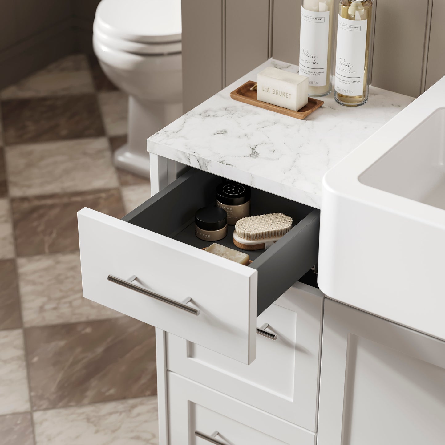 Fable 600mm Shaker Vanity Unit - 353mm Deep