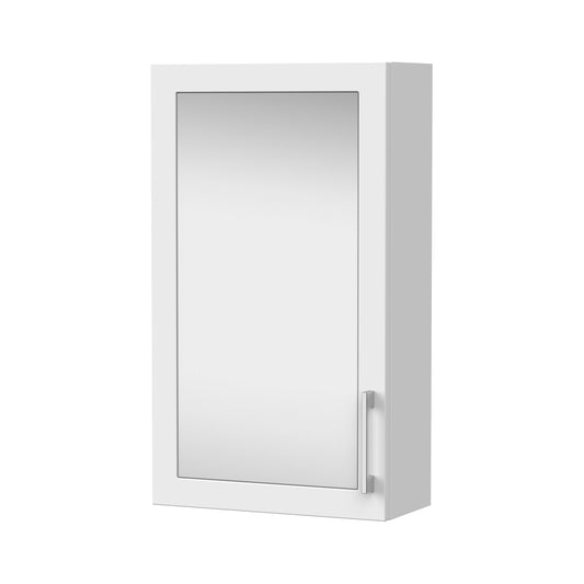 Nuie Lux Fable 400mm 1 Door Matt White Wall Hung Cabinet
