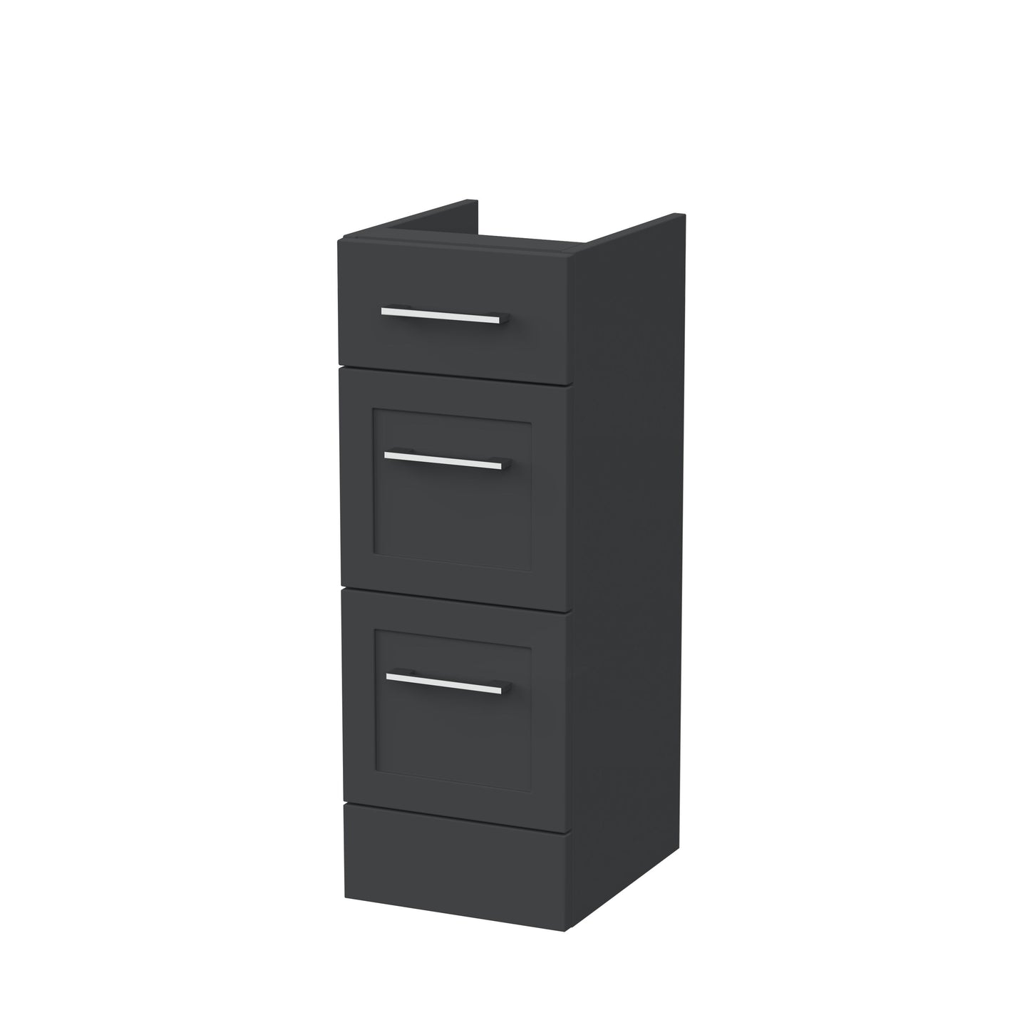 Nuie Lux Fable 300mm 3 Drawer Fern Green Floor Standing Cabinet