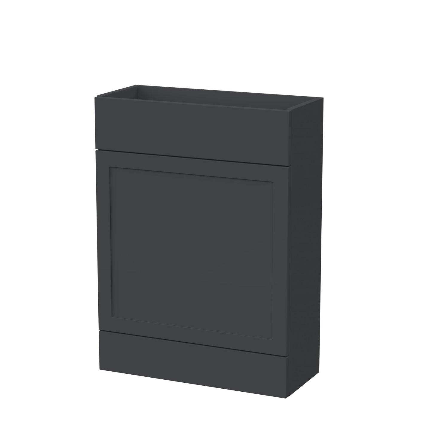 Nuie Lux Fable 600mm Soft Black 253mm Deep Shaker Floor Standing WC Unit