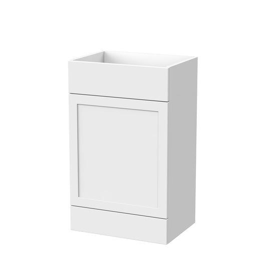 Nuie Lux Fable 500mm Matt White 353mm Deep Shaker Floor Standing WC Unit