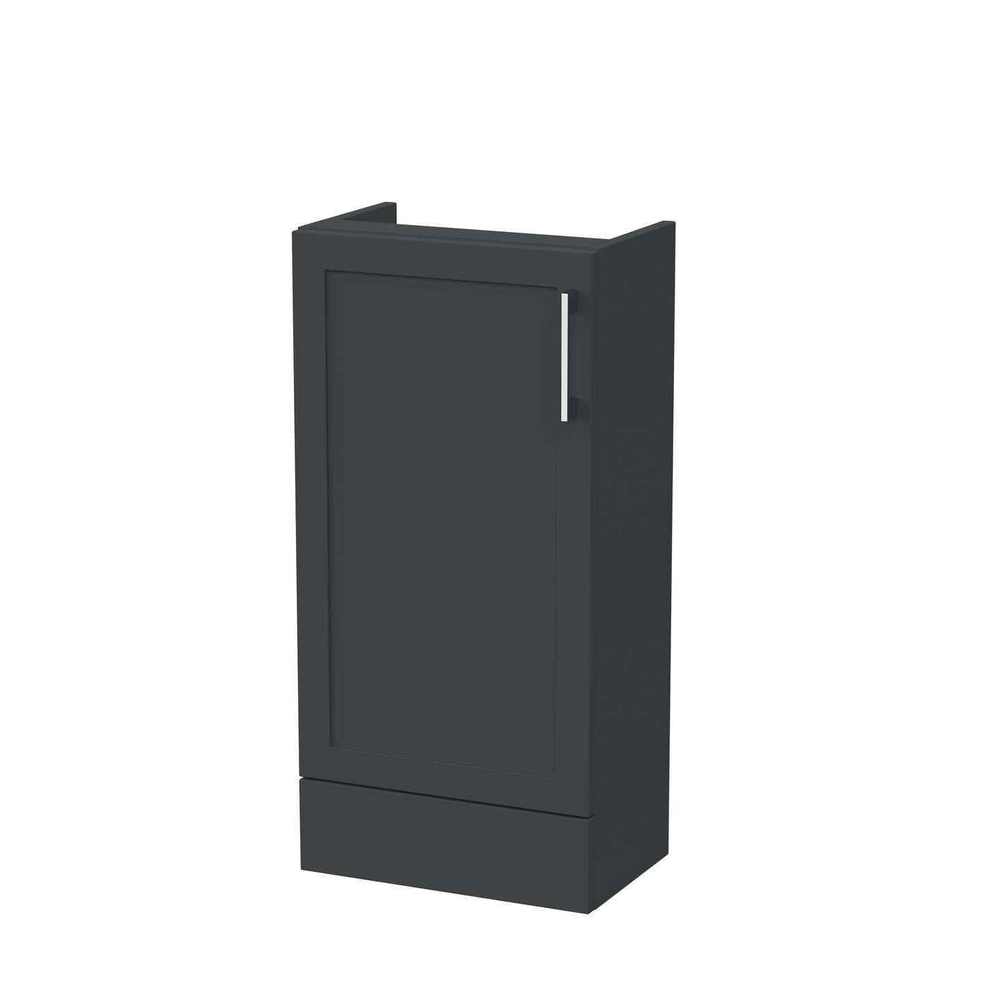 Nuie Lux Fable 400mm 1 Door Soft Black Floor Standing Base Unit