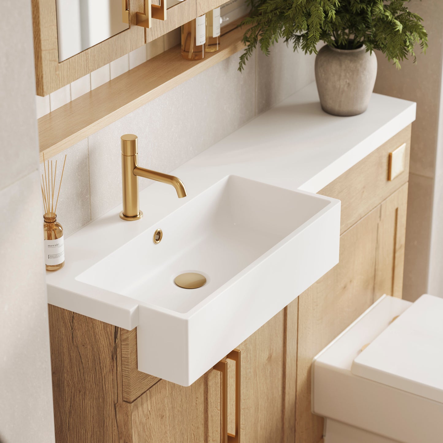 Fable 600mm Shaker Vanity Unit - 253mm Deep