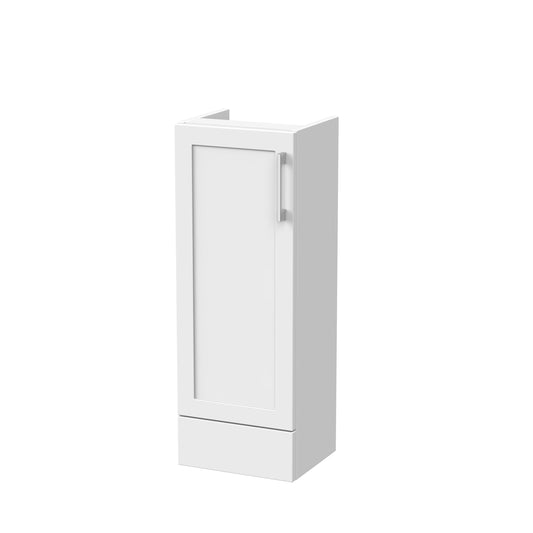 Nuie Lux Fable 300mm 1 Door Matt White Floor Standing Base Unit