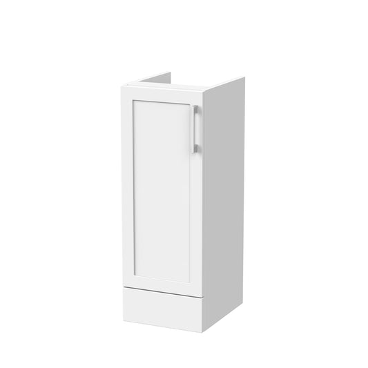 Nuie Lux Fable 300mm 1 Door Matt White Floor Standing Base Unit