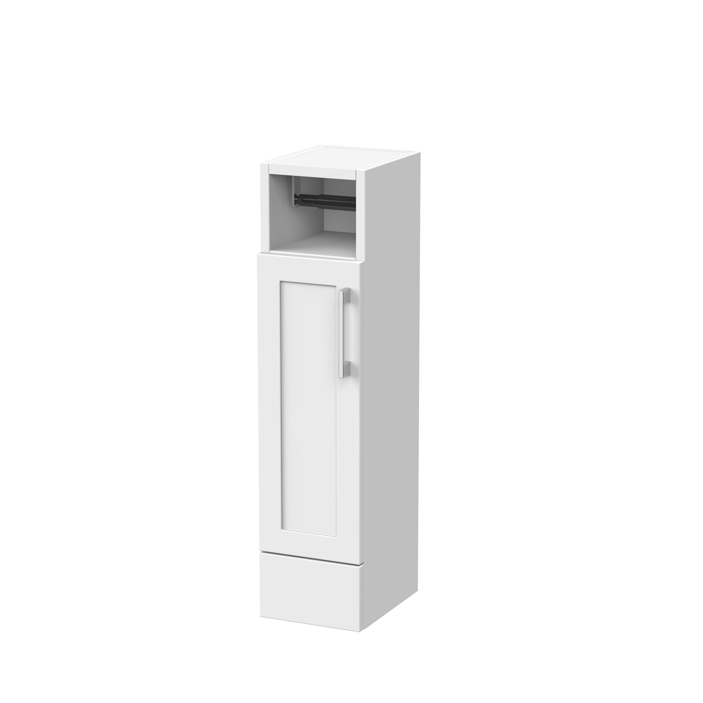 Nuie Lux Fable 500mm 1 Door Matt White Floor Standing Cabinet