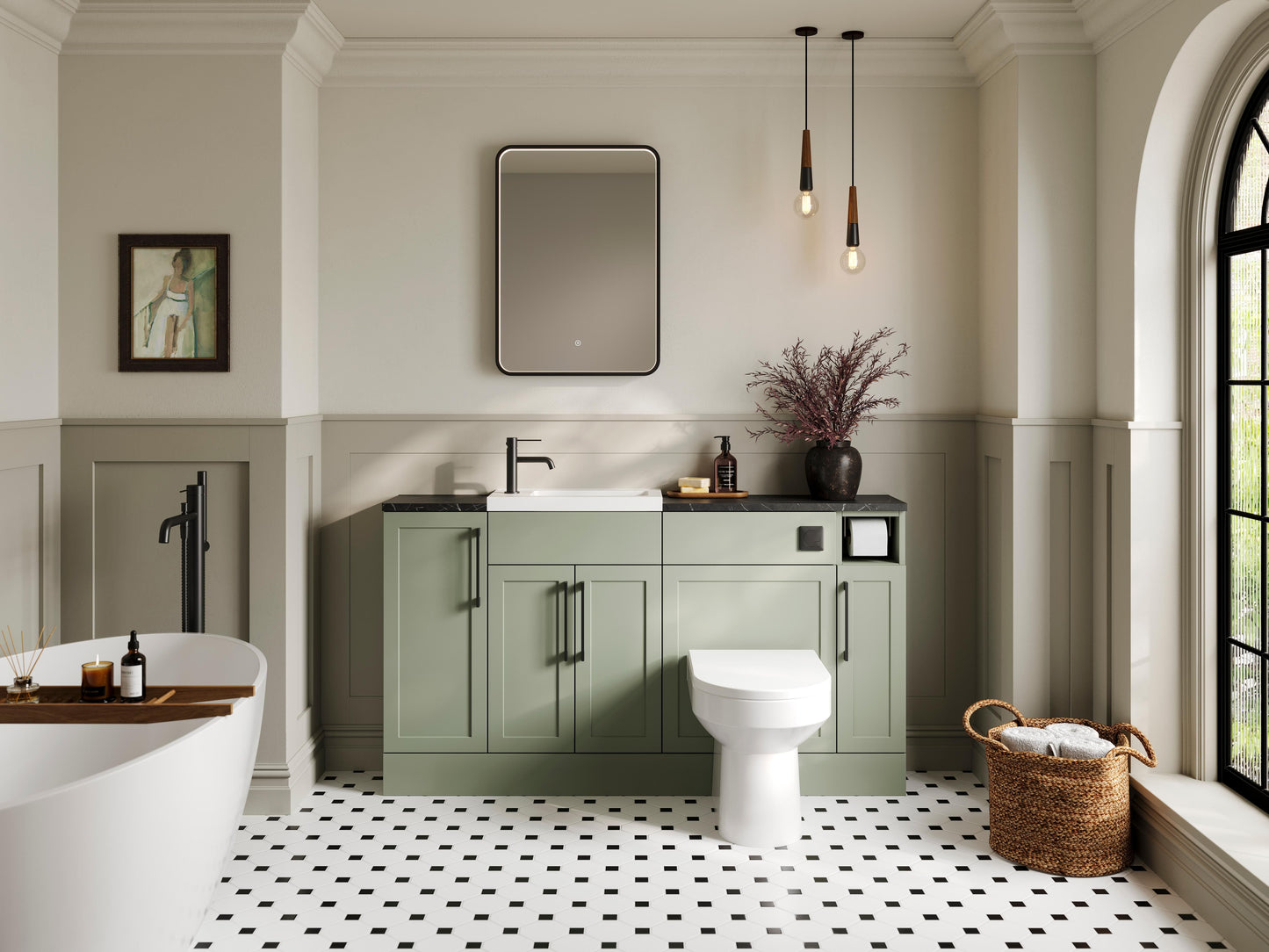 Fable 600mm Shaker Vanity Unit - 253mm Deep